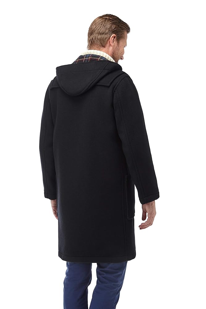 Original Montgomery Mens Duffle Coat Wooden Toggles - Navy